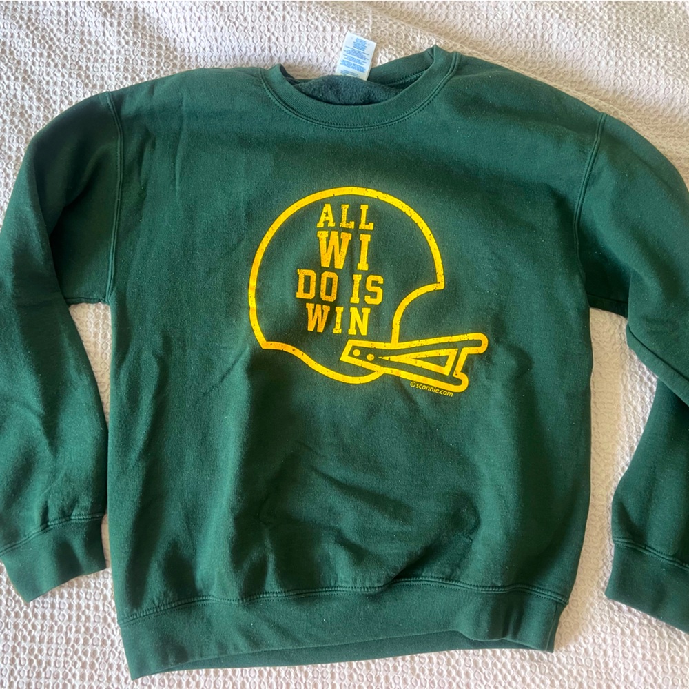 SCONNIE Wisconsin crewneck sweatshirt “All Wi Do is Win”